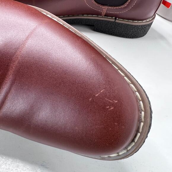 Deer Stags Zane Leather Pull On Boot Redwood/Dark Brown Boy's US 5M - Picture 5 of 7